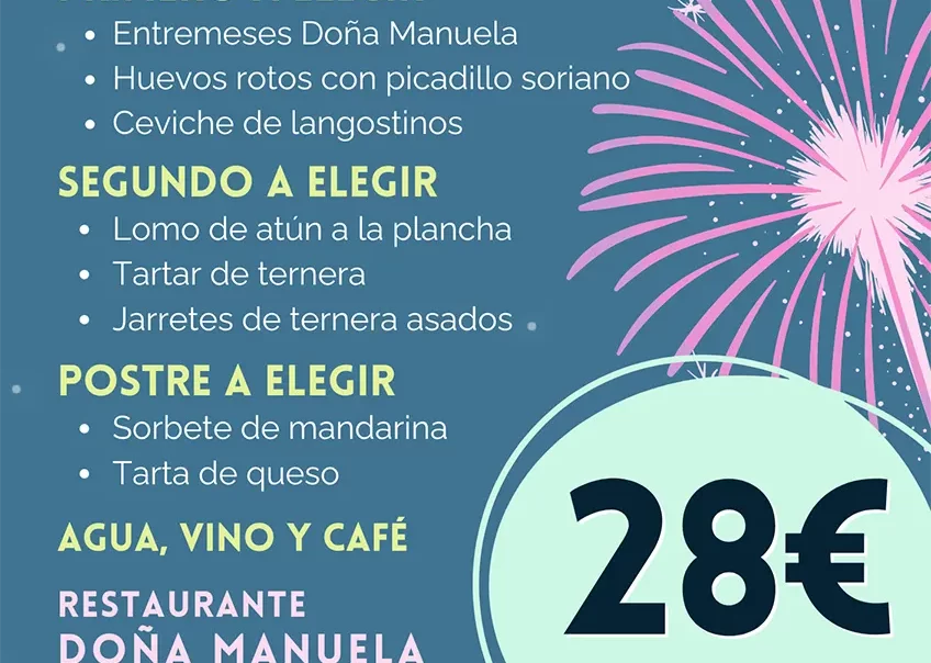 MENÚ DE NOCHE 20 DE SEPTIEMBRE